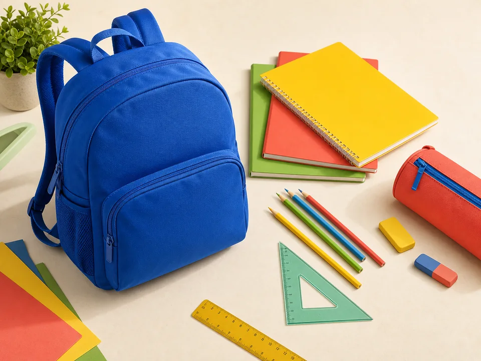 Seleção de material escolar