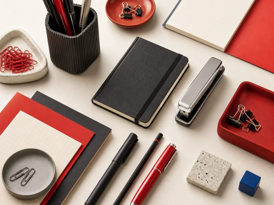 Seleção de material de escritório